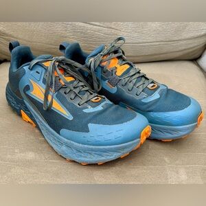 Altra Timp 5 Shoes Mens Size 10.5 Blue Orange Trail Running Vibram ALOA85PE480